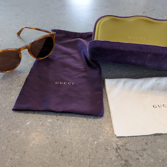 Gucci Accessories - Gucci Brown Sunglasses with Case